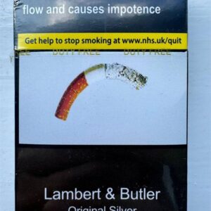 Lambert & Butler Original Silver Cigarettes 20 Pack UK Version