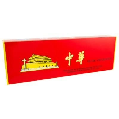 Chunghwa cigarettes red pack as a premium Chinese cigarette brand